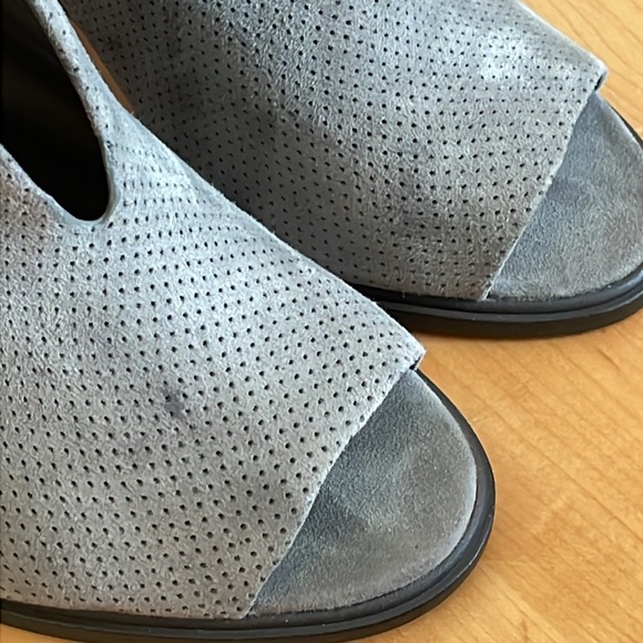 Vince Camuto suede pinhole mule booties heels - Picture 9 of 11